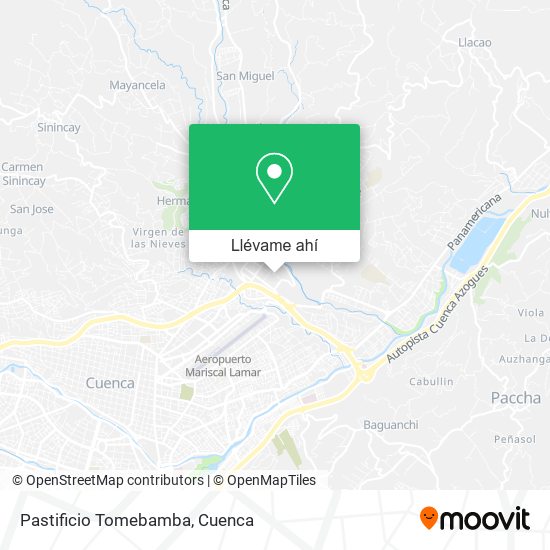 Mapa de Pastificio Tomebamba