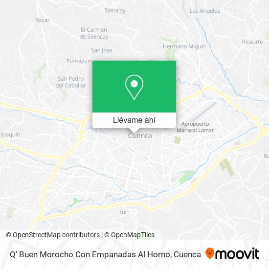 Mapa de Q' Buen Morocho Con Empanadas Al Horno