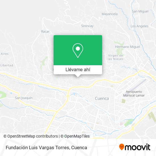 Mapa de Fundación Luis Vargas Torres