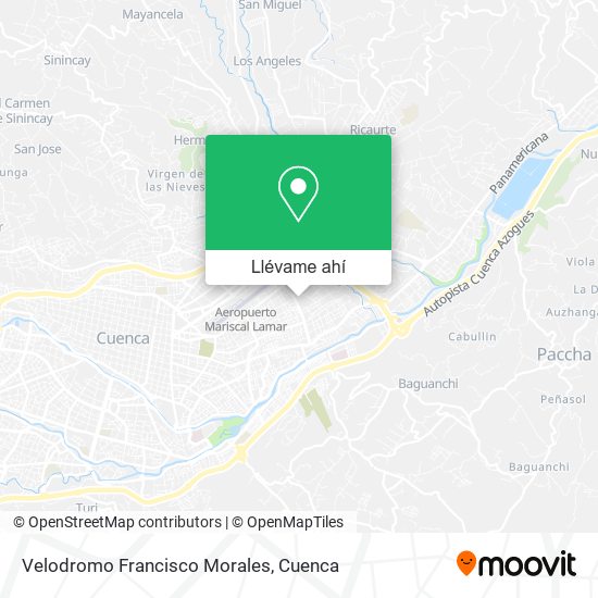 Mapa de Velodromo Francisco Morales