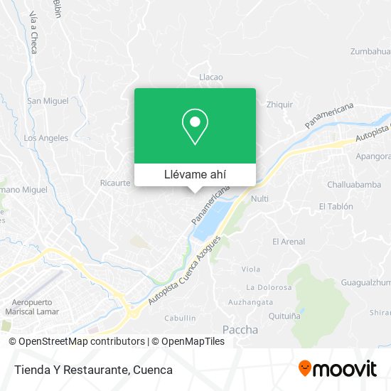 Mapa de Tienda Y Restaurante