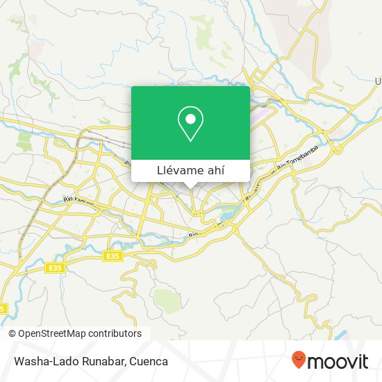 Mapa de Washa-Lado Runabar