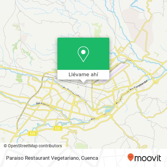 Mapa de Paraiso Restaurant Vegetariano