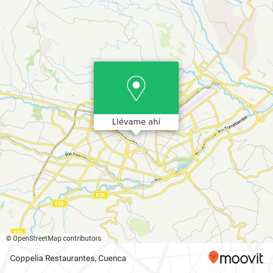 Mapa de Coppelia Restaurantes