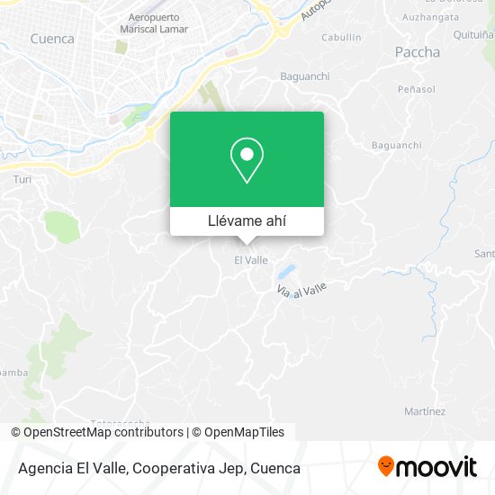 Mapa de Agencia El Valle, Cooperativa Jep