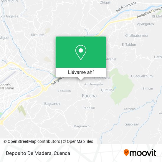 Mapa de Deposito De Madera