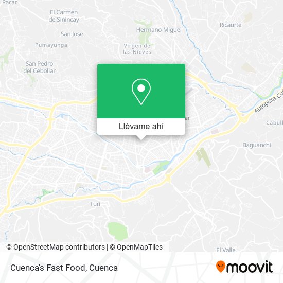 Mapa de Cuenca's Fast Food
