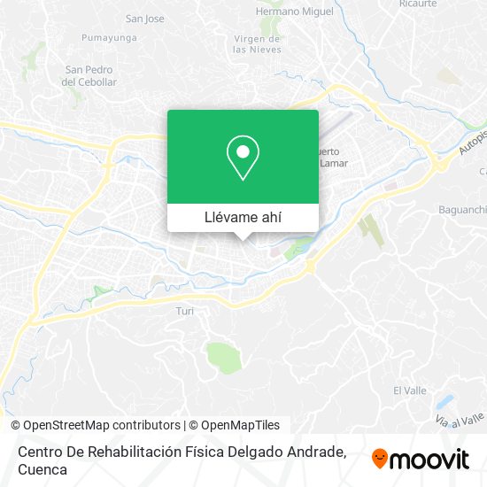 Mapa de Centro De Rehabilitación Física Delgado Andrade