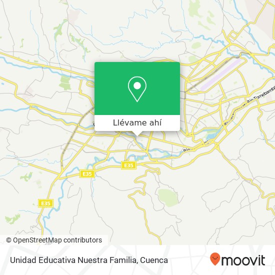 Mapa de Unidad Educativa Nuestra Familia