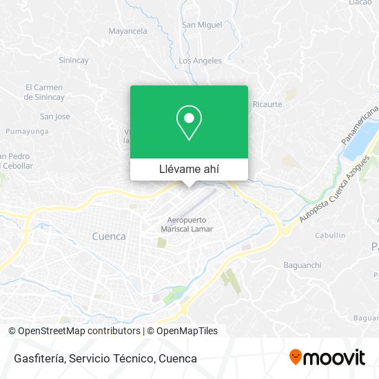 Mapa de Gasfitería, Servicio Técnico