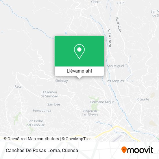 Mapa de Canchas De Rosas Loma