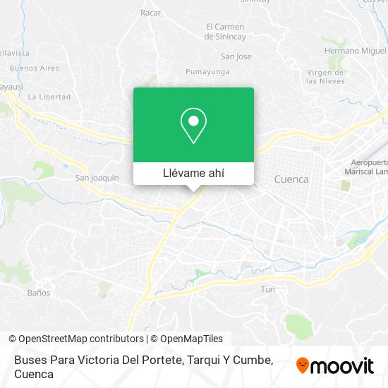 Mapa de Buses Para Victoria Del Portete, Tarqui Y Cumbe