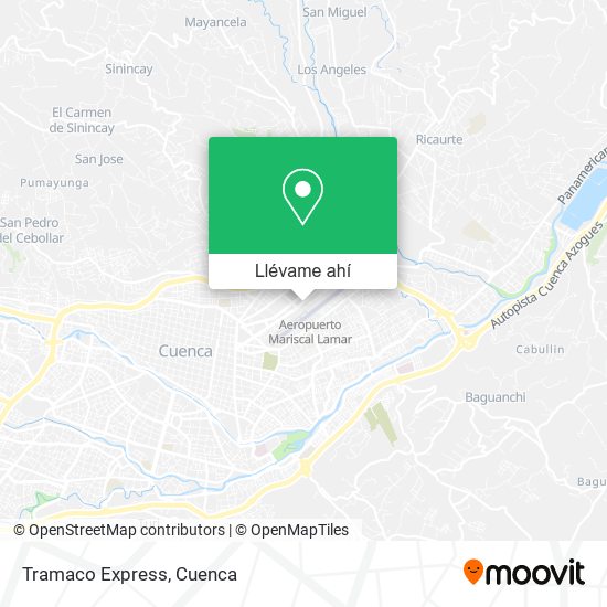 Mapa de Tramaco Express