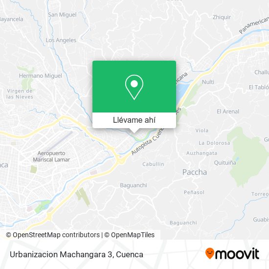 Mapa de Urbanizacion Machangara 3