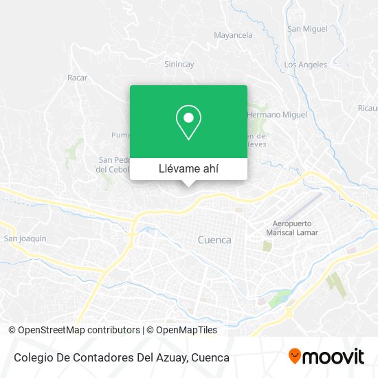 Mapa de Colegio De Contadores Del Azuay
