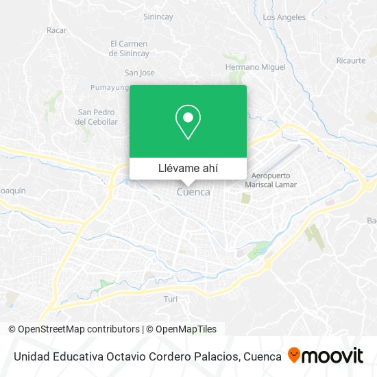 Mapa de Unidad Educativa Octavio Cordero Palacios