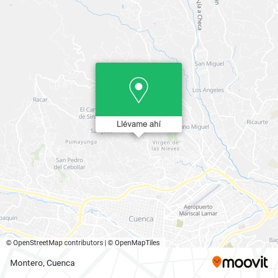 Mapa de Montero