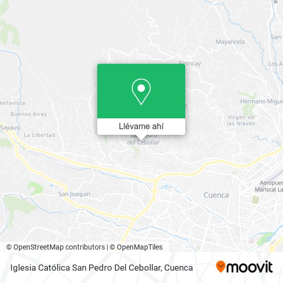 Mapa de Iglesia Católica San Pedro Del Cebollar
