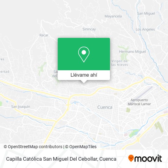 Mapa de Capilla Católica San Miguel Del Cebollar