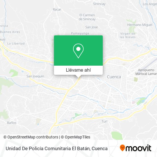 Mapa de Unidad De Policía Comunitaria El Batán