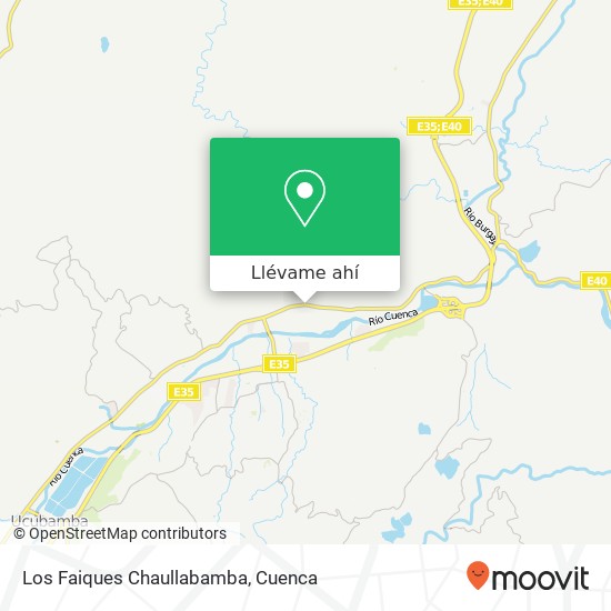 Mapa de Los Faiques Chaullabamba