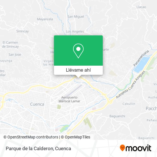 Mapa de Parque de la Calderon