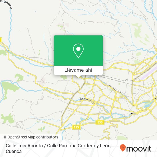 Mapa de Calle Luis Acosta / Calle Ramona Cordero y León