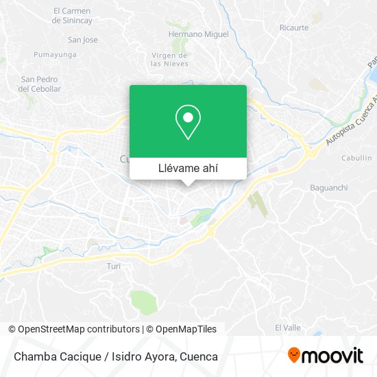 Mapa de Chamba Cacique / Isidro Ayora