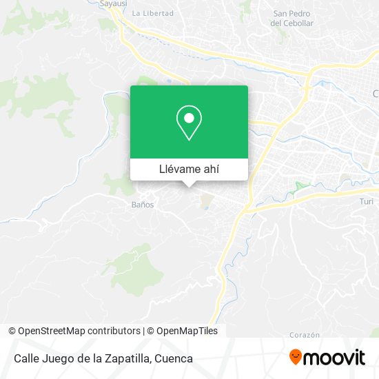 Mapa de Calle Juego de la Zapatilla