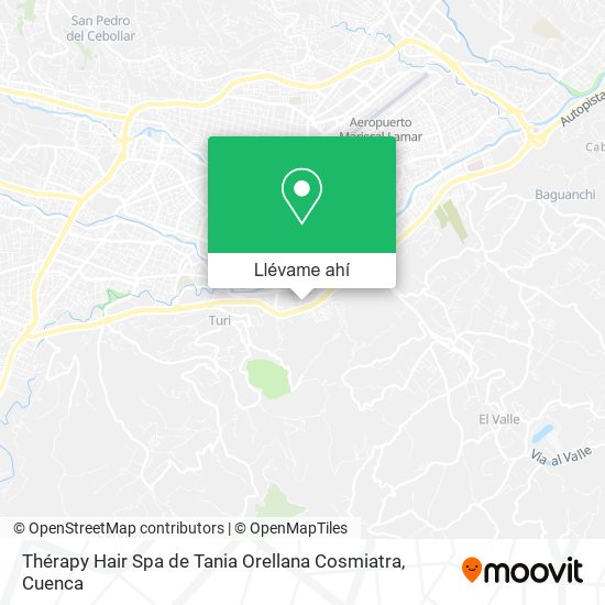 Mapa de Thérapy Hair Spa de Tania Orellana Cosmiatra