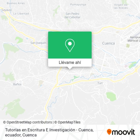Mapa de Tutorías en Escritura E Investigación - Cuenca, ecuador
