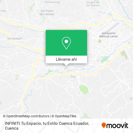 Mapa de INFINITI Tu Espacio, tu Estilo Cuenca Ecuador
