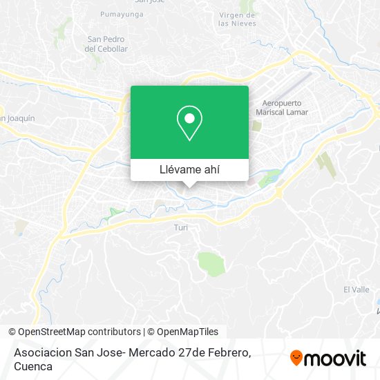 Mapa de Asociacion San Jose- Mercado 27de Febrero