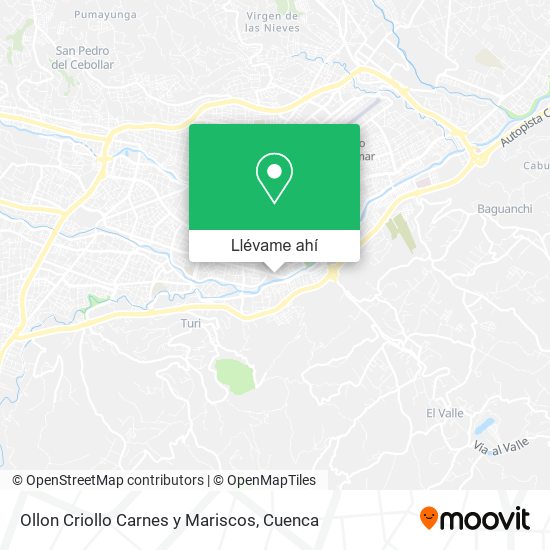Mapa de Ollon Criollo Carnes y Mariscos