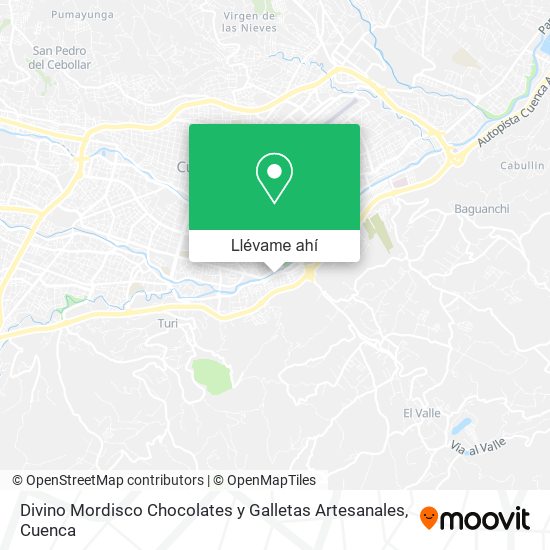 Mapa de Divino Mordisco Chocolates y Galletas Artesanales