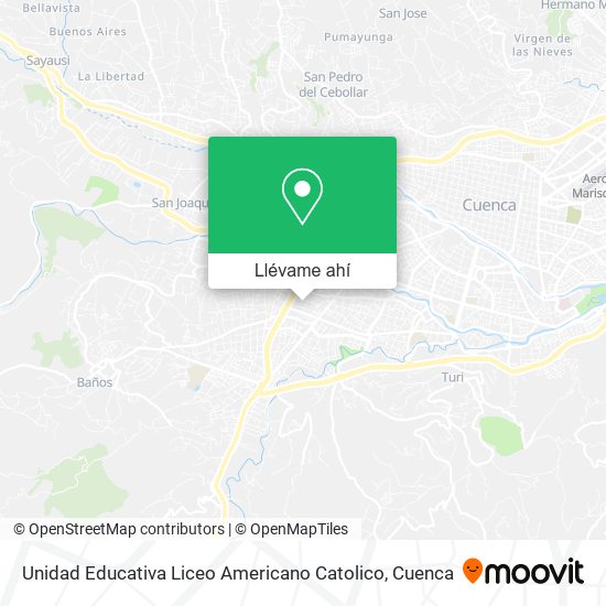 Mapa de Unidad Educativa Liceo Americano Catolico