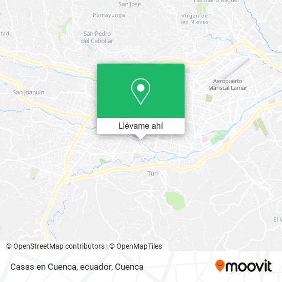 Mapa de Casas en Cuenca, ecuador