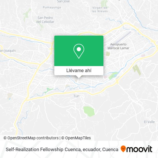 Mapa de Self-Realization Fellowship Cuenca, ecuador