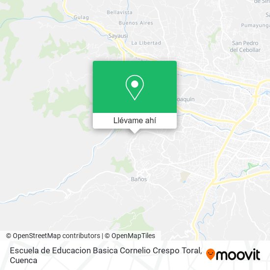 Mapa de Escuela de Educacion Basica Cornelio Crespo Toral