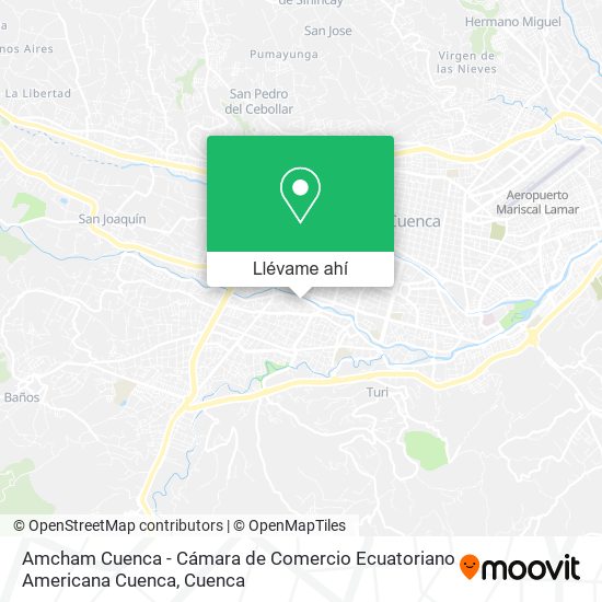 Mapa de Amcham Cuenca - Cámara de Comercio Ecuatoriano Americana Cuenca
