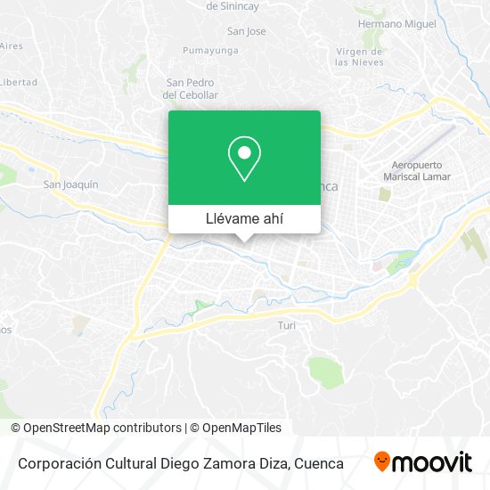 Mapa de Corporación Cultural Diego Zamora Diza