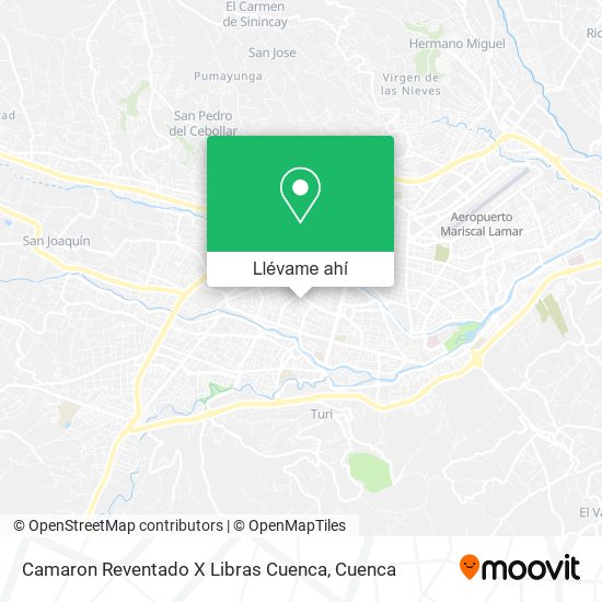 Mapa de Camaron Reventado X Libras Cuenca