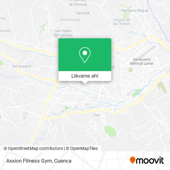 Mapa de Axxion Fitness Gym