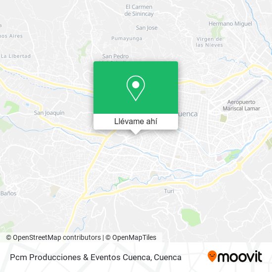 Mapa de Pcm Producciones & Eventos Cuenca