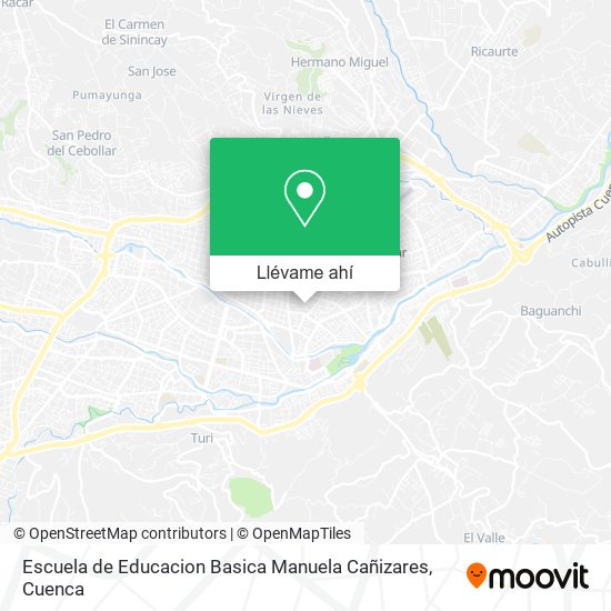 Mapa de Escuela de Educacion Basica Manuela Cañizares