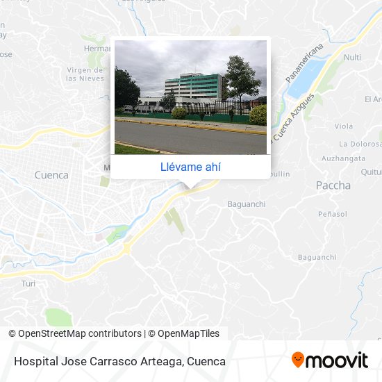 Mapa de Hospital Jose Carrasco Arteaga