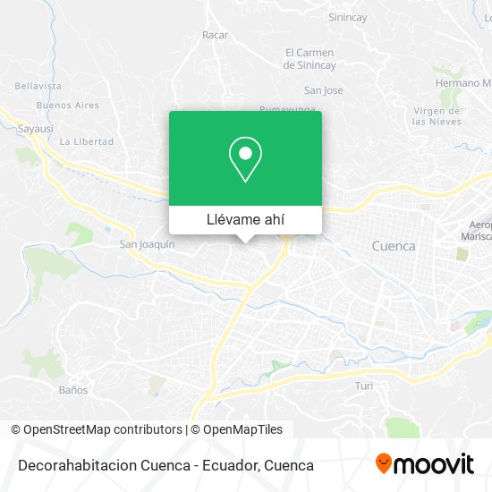 Mapa de Decorahabitacion Cuenca - Ecuador