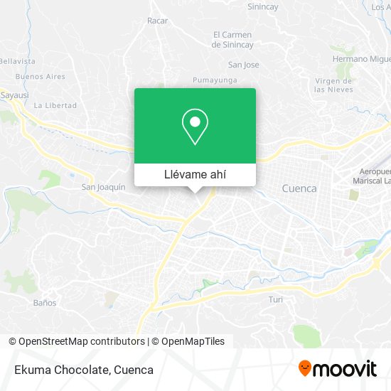 Mapa de Ekuma Chocolate
