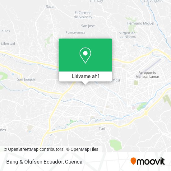 Mapa de Bang & Olufsen Ecuador