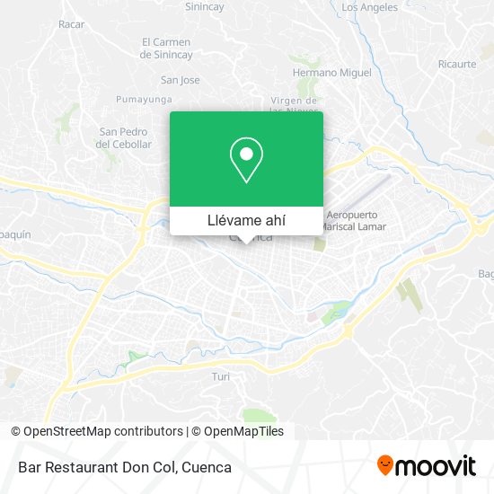 Mapa de Bar Restaurant Don Col